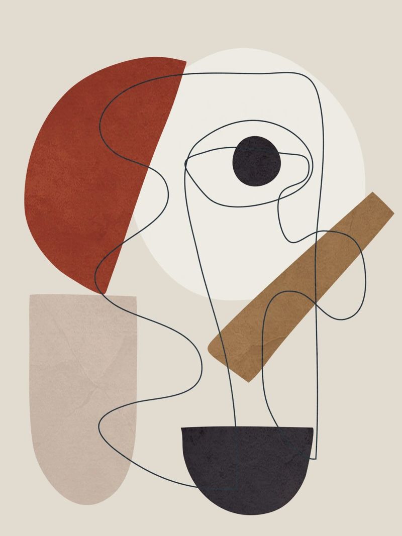 Abstract Minimal Shapes II alluminio dibond da cityart