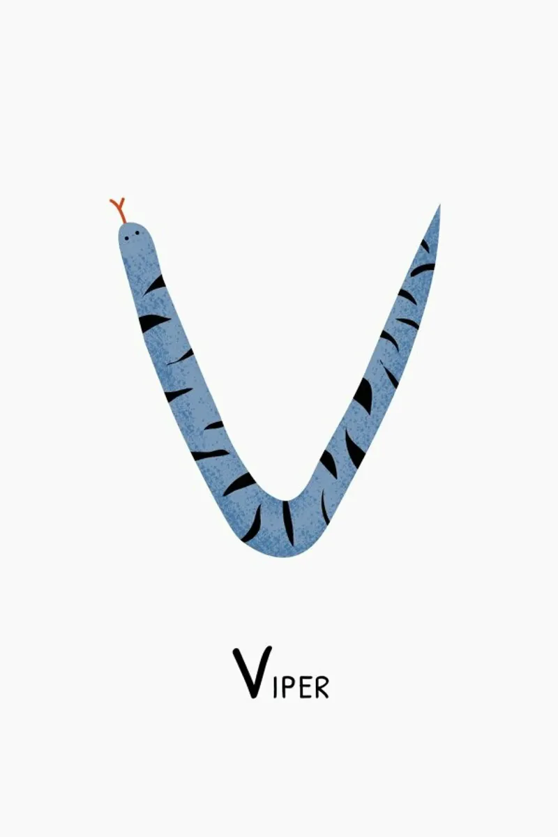 V for Viper pellicola backlit da Little Flourishes