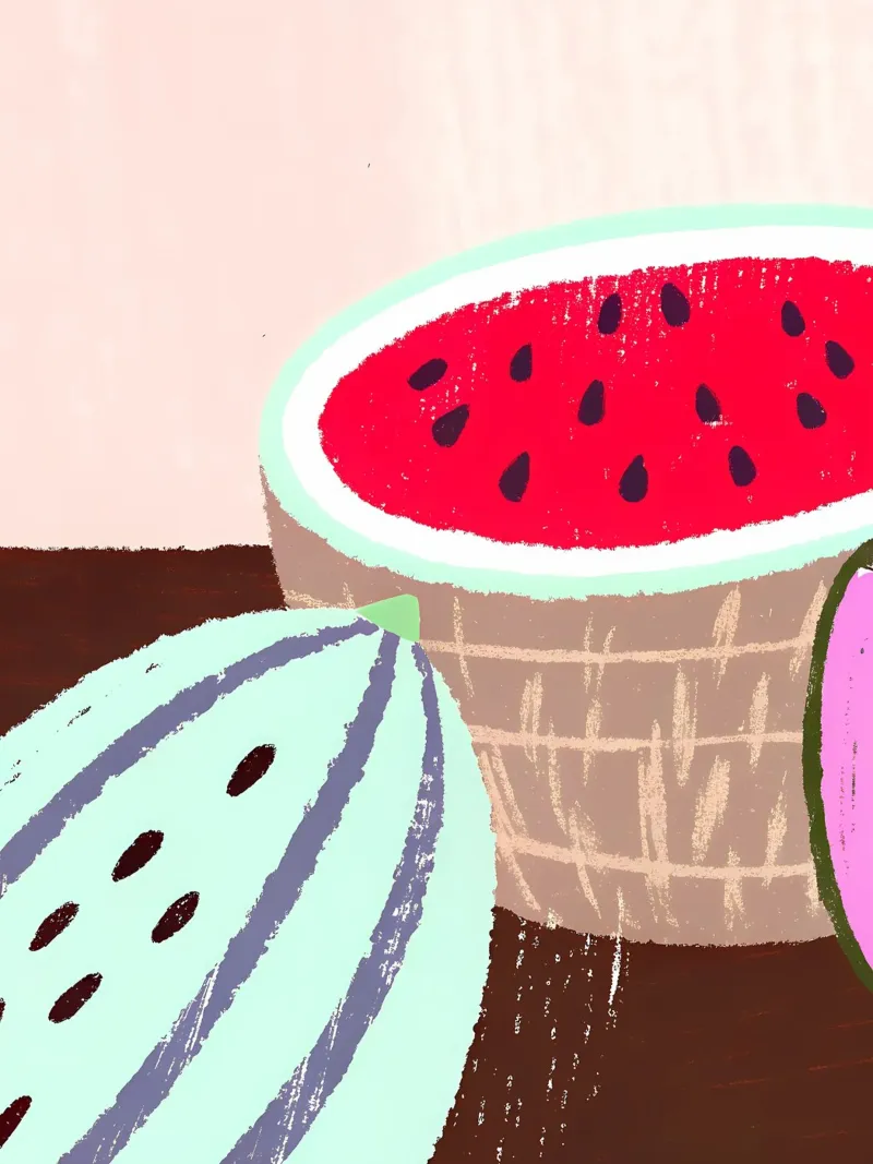 Wassermelone Frucht Poster von PERSONAL TOUCH