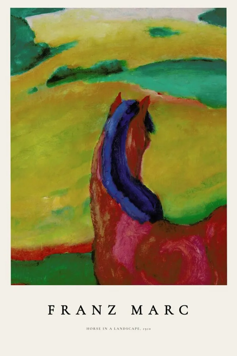 Franz Marc - Horse in a Landscape pellicola backlit da ARTOTHEK
