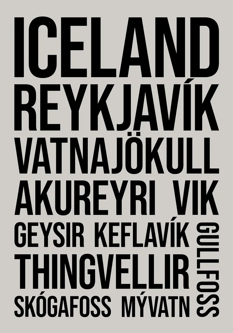 Island Reykjavik vatnajokull akureyri Acryl-Glas von James Isaac Jackson