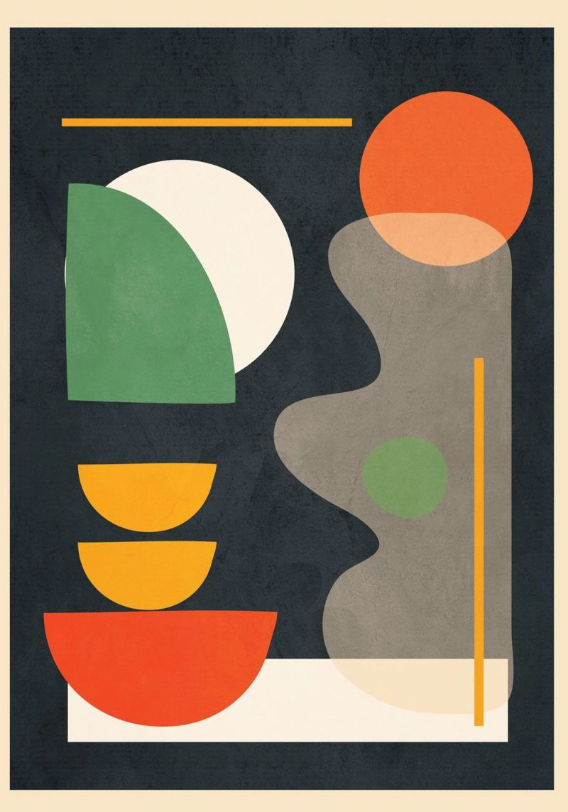Abstract Shape Setting 02 poster da Flow Line