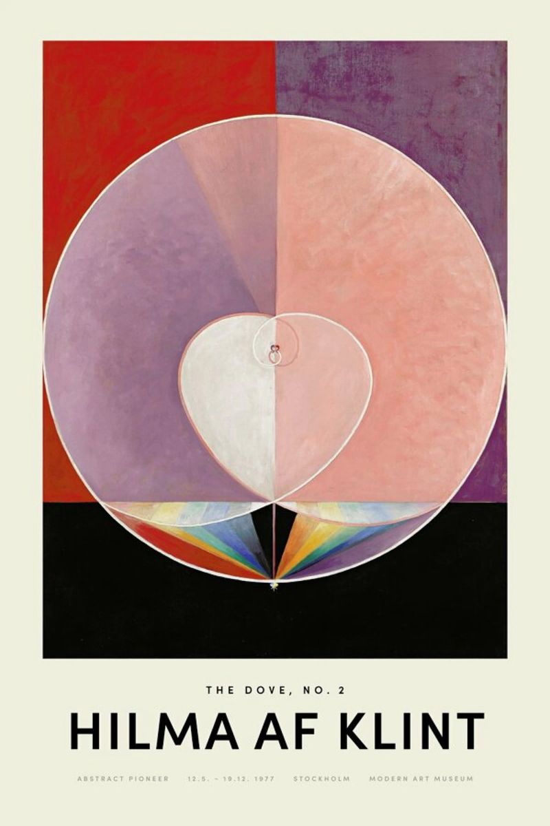 Hilma af Klint - Dove, No. 2 pellicola backlit da Vintage by JUNIQE