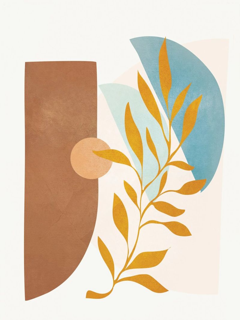 Soft Abstract Shapes 02 poster de Flow Line