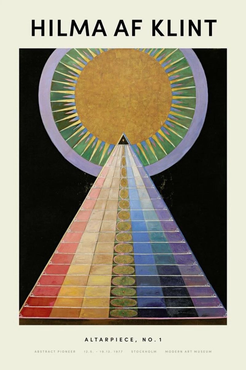 Hilma af Klint - Altarpiece, No. 1 pellicola backlit da Vintage by JUNIQE