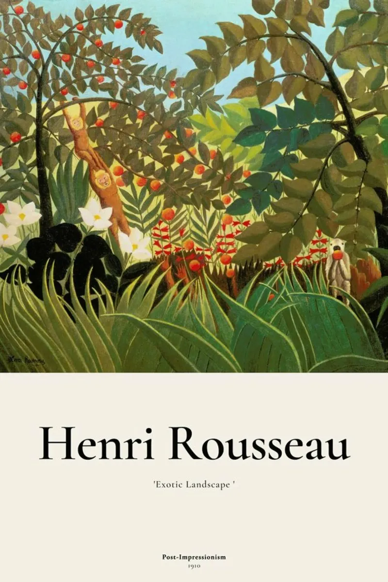 Rousseau - Exotic Landscape alu-dibond by ARTOTHEK