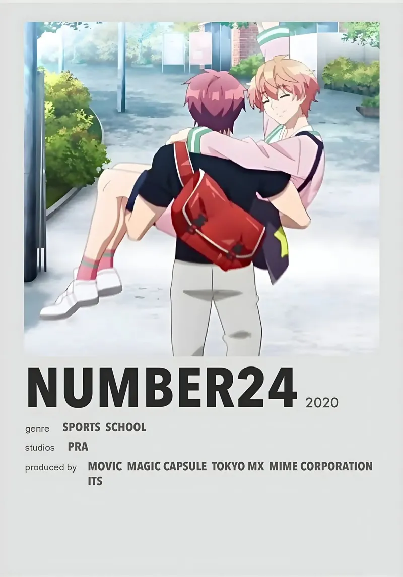 NUMBER24 2020 poster con telaio in alluminio da Totoya