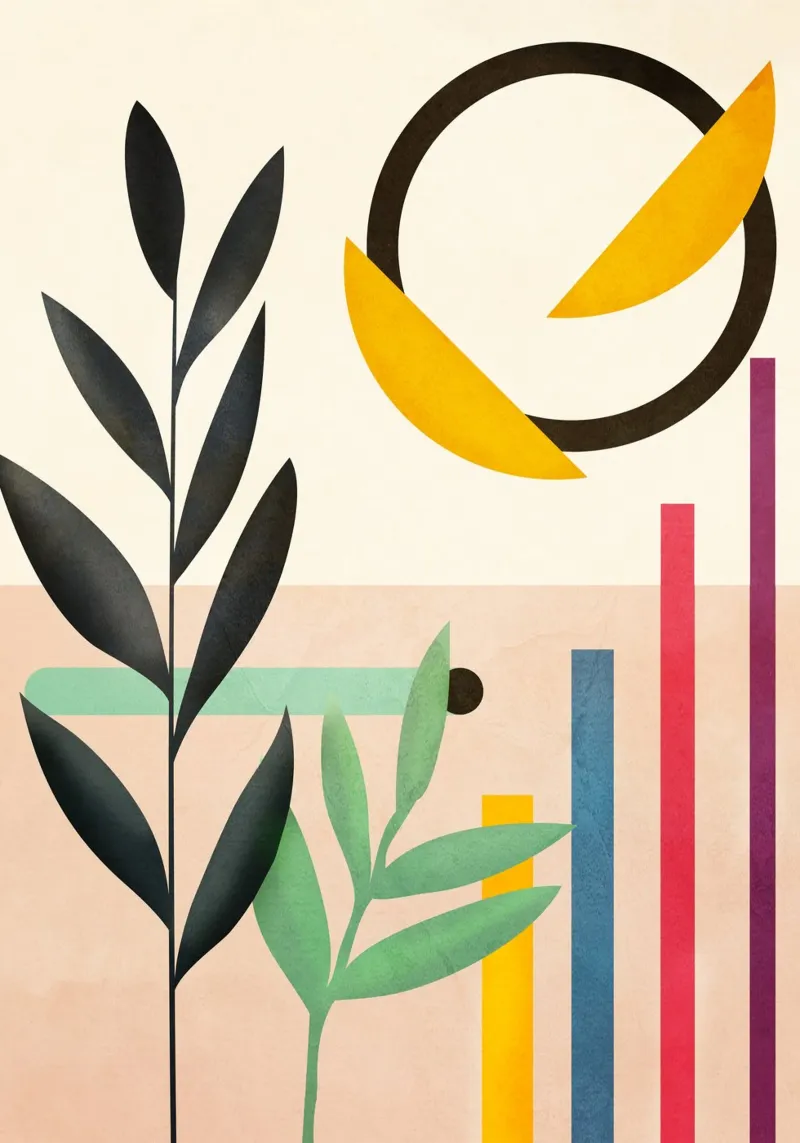 Abstract Geometry 4 poster da Flow Line