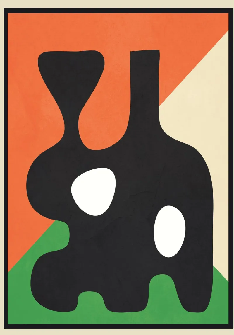 Abstract Art Vase 1 carta hahnemühle da Flow Line