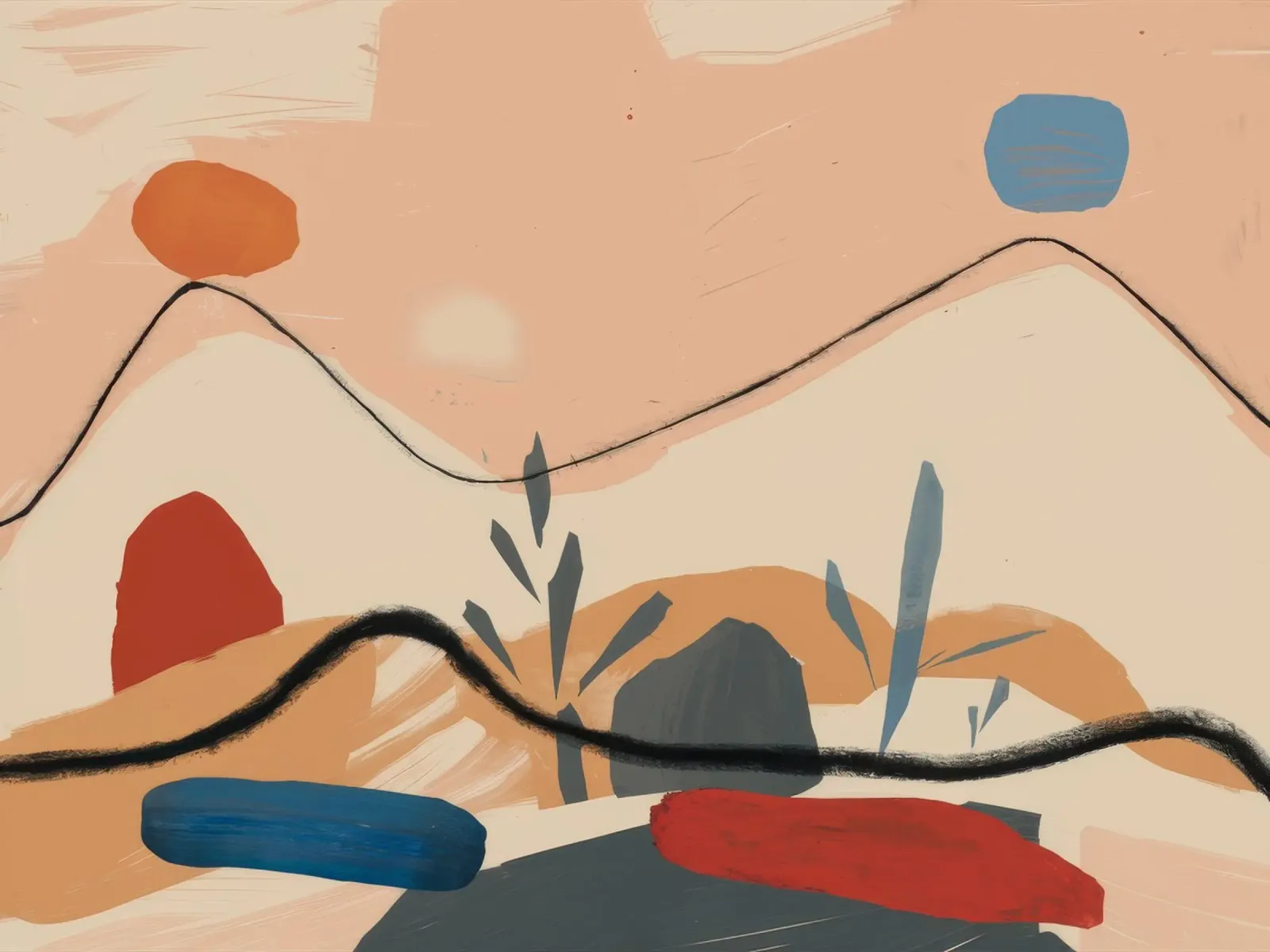 Serenità di montagna poster con telaio in plastica da Crimson Whisper