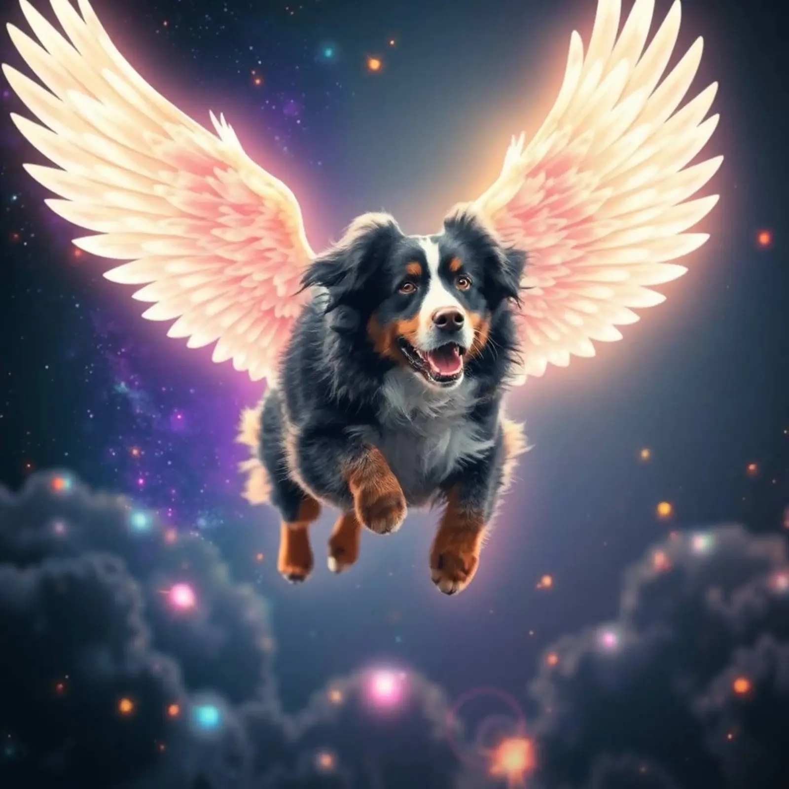 Un angelo del cielo #35 poster con telaio in legno da Yumis.Beargang.and.Me