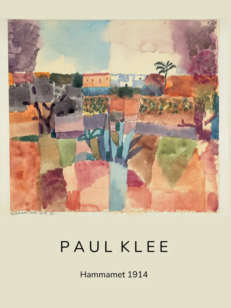 Paul Klee - Hammamet 1914 pellicola backlit da ARTOTHEK