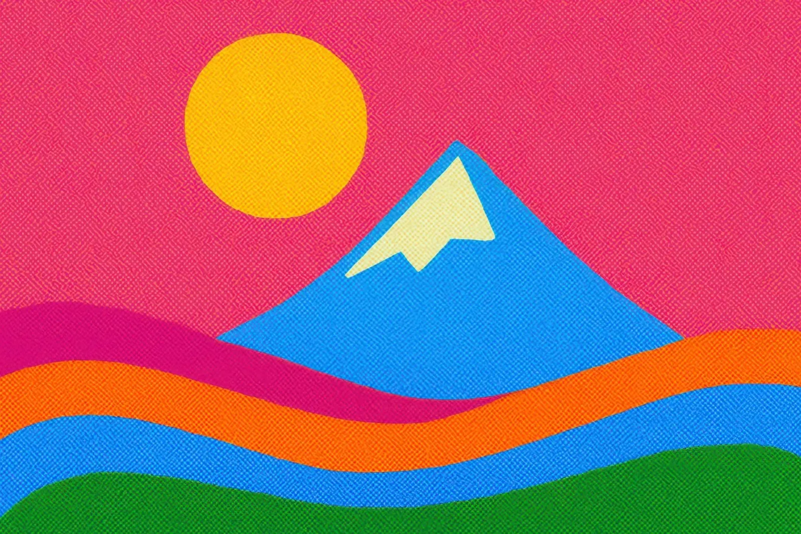 Il Monte Fuji: un'esplosione pop nel cuore del Giappone pellicola backlit da Affiches Soleil & Déco Lumineuse – Sunny