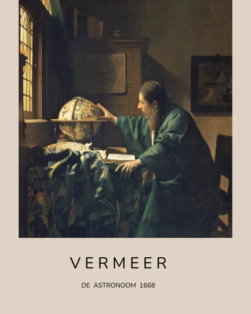 Vermeer - L'astronomo pellicola backlit da ARTOTHEK
