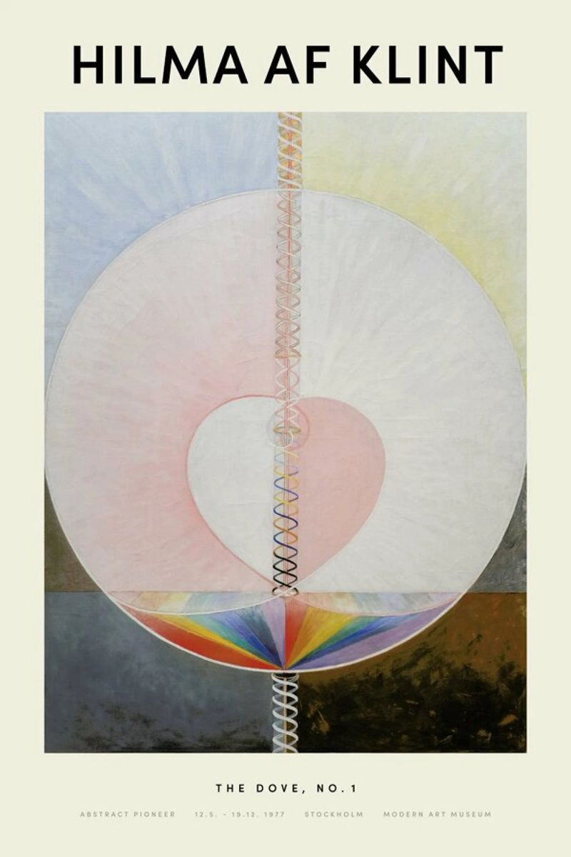 Hilma af Klint - The Dove, No. 1 pellicola backlit da Vintage by JUNIQE