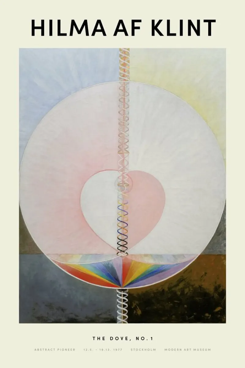 Hilma af Klint - The Dove, No. 1 metacrilato de Vintage by JUNIQE