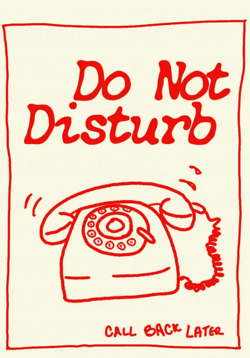 Do Not Disturb – Retro Grunge PhonE pellicola backlit da Attaboy Dsgn