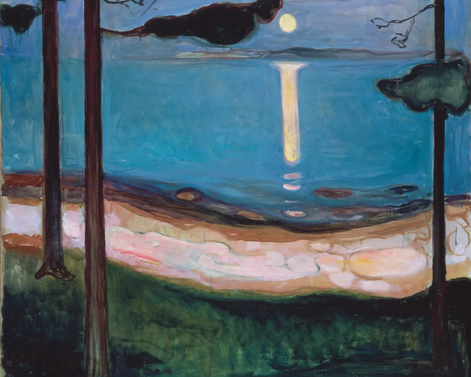 Edvard Munch - Notte di luna carta hahnemühle da ARTOTHEK