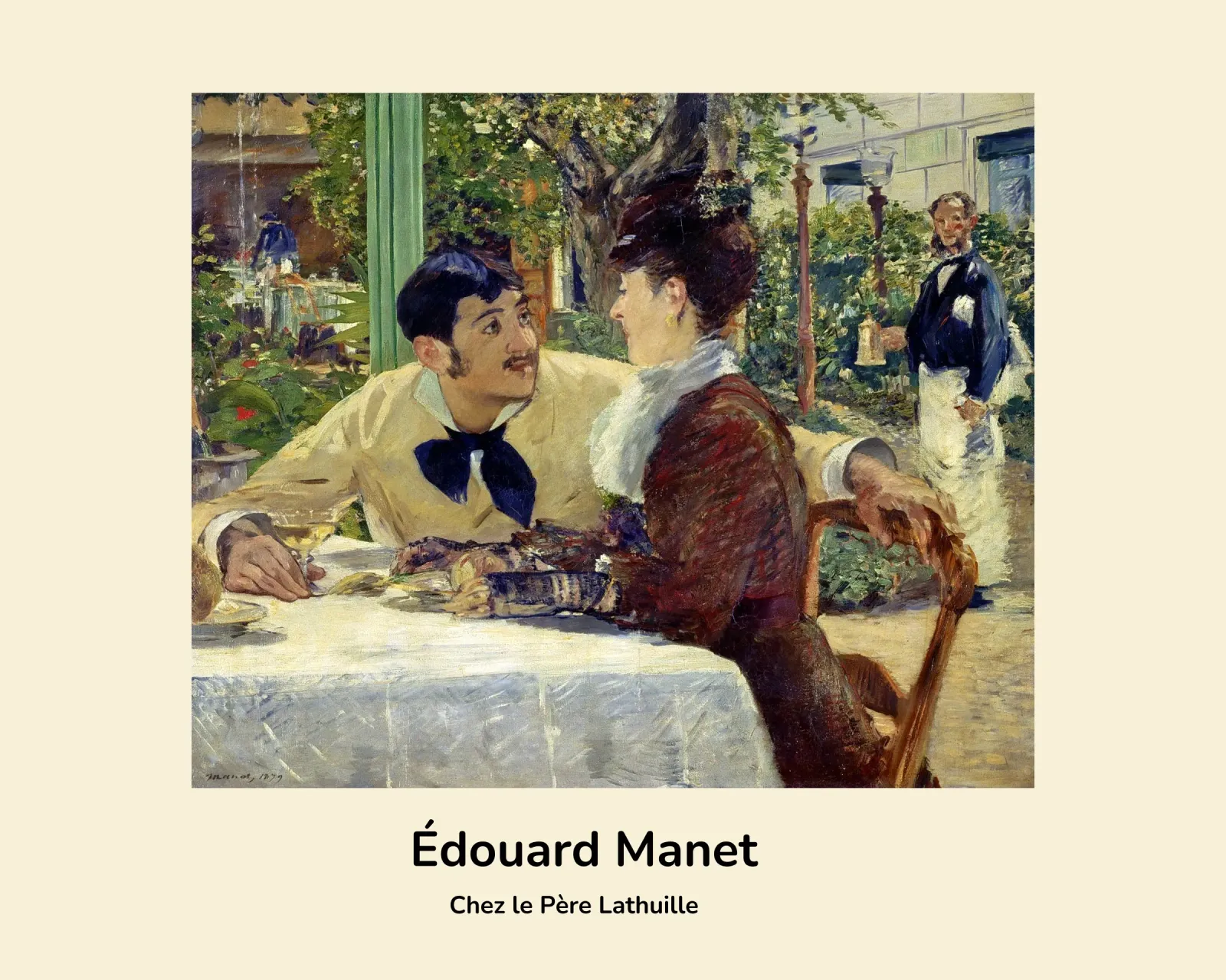 Manet - La coppia di Pere Lathuille pellicola backlit da ARTOTHEK