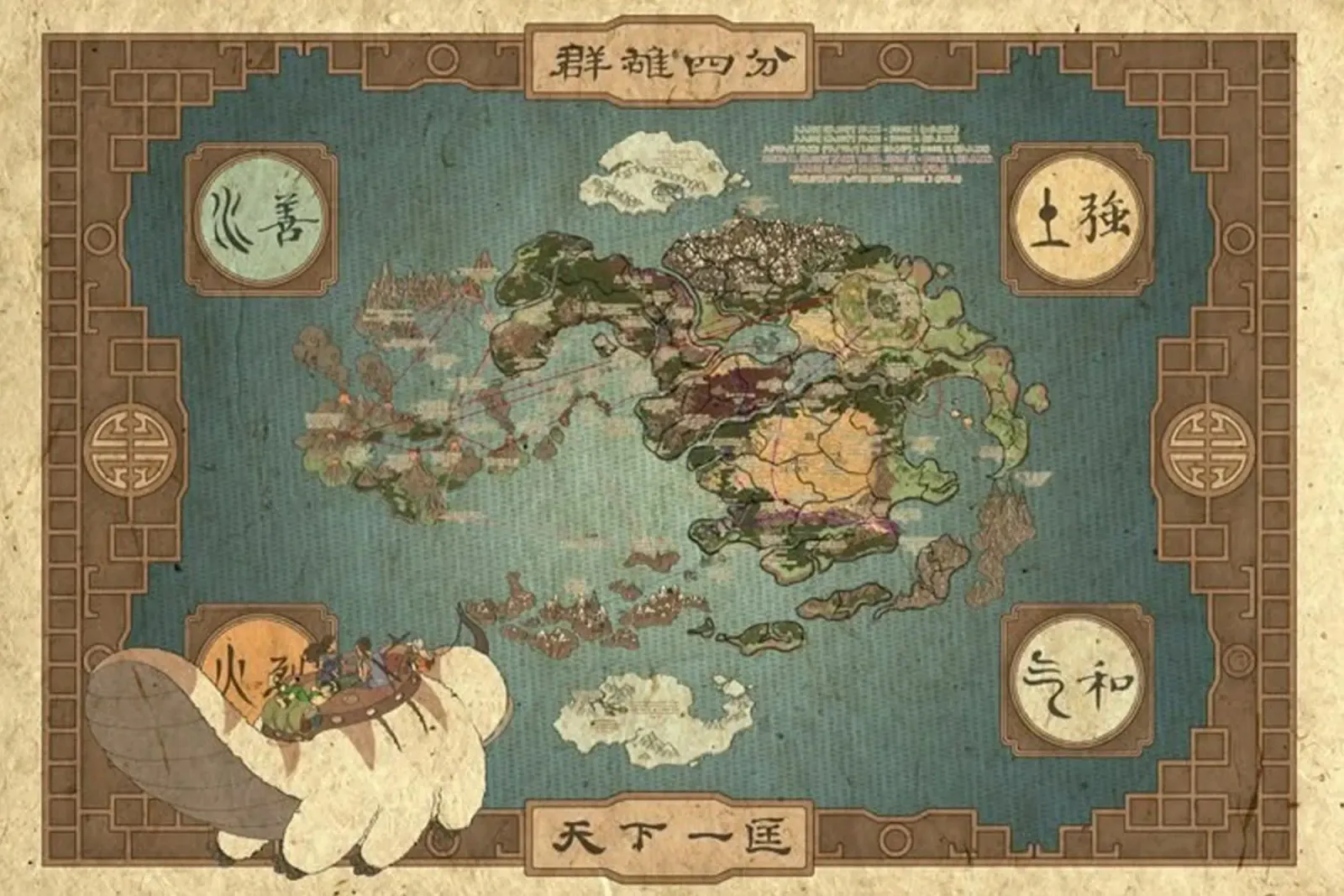 The Map Of Avatar canvas by Waylons Studio