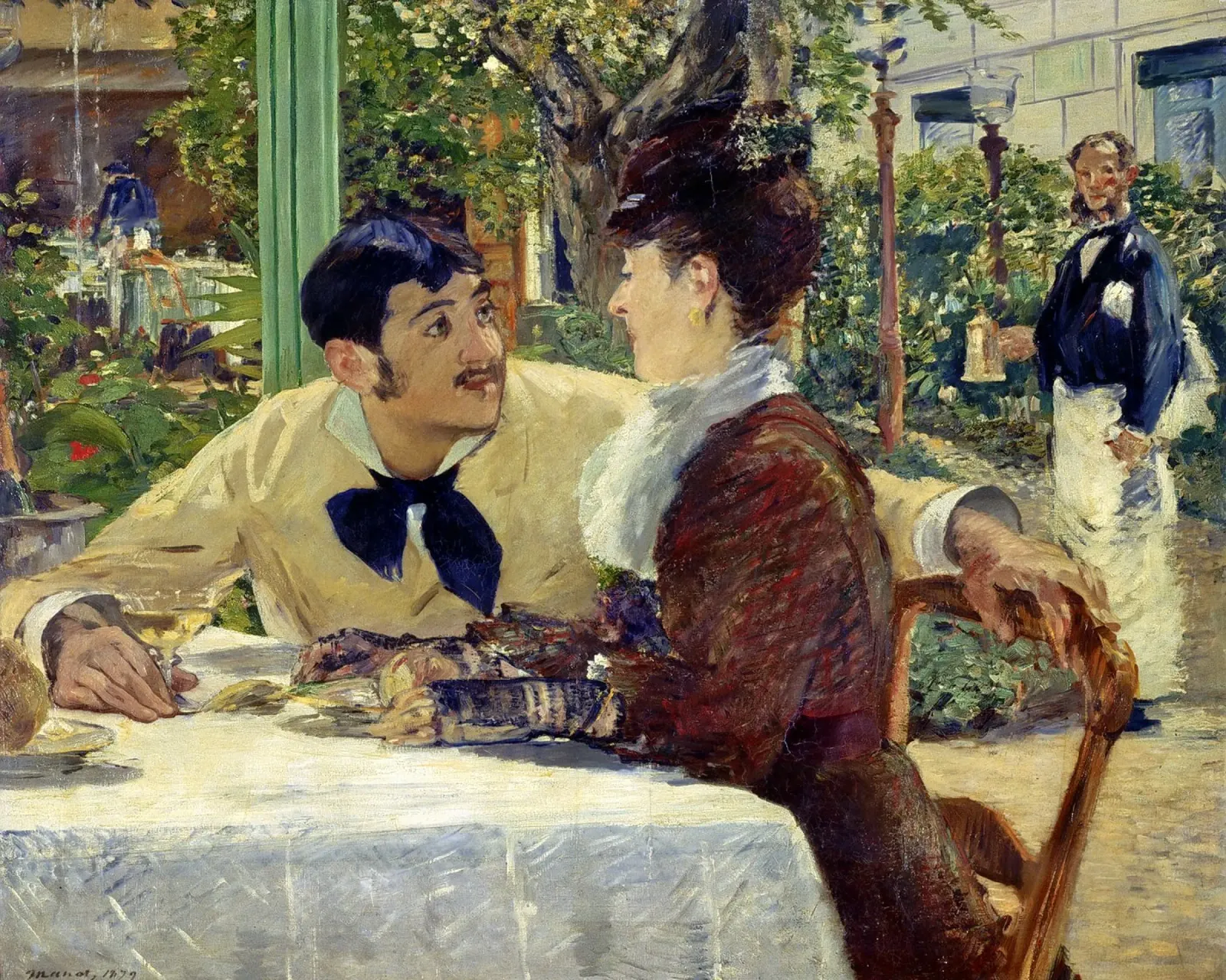 Manet - La coppia di Pere Lathuille pellicola backlit da ARTOTHEK
