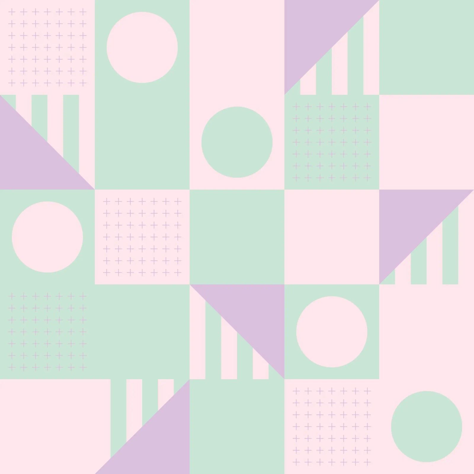 Riviera Tiles Pastels Vibes Poster von designdn