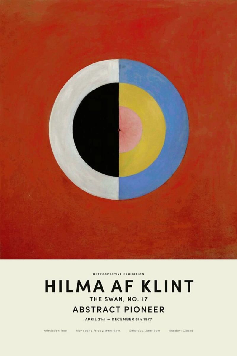 Hilma af Klint - The Swan, No. 17 pellicola backlit da Vintage by JUNIQE