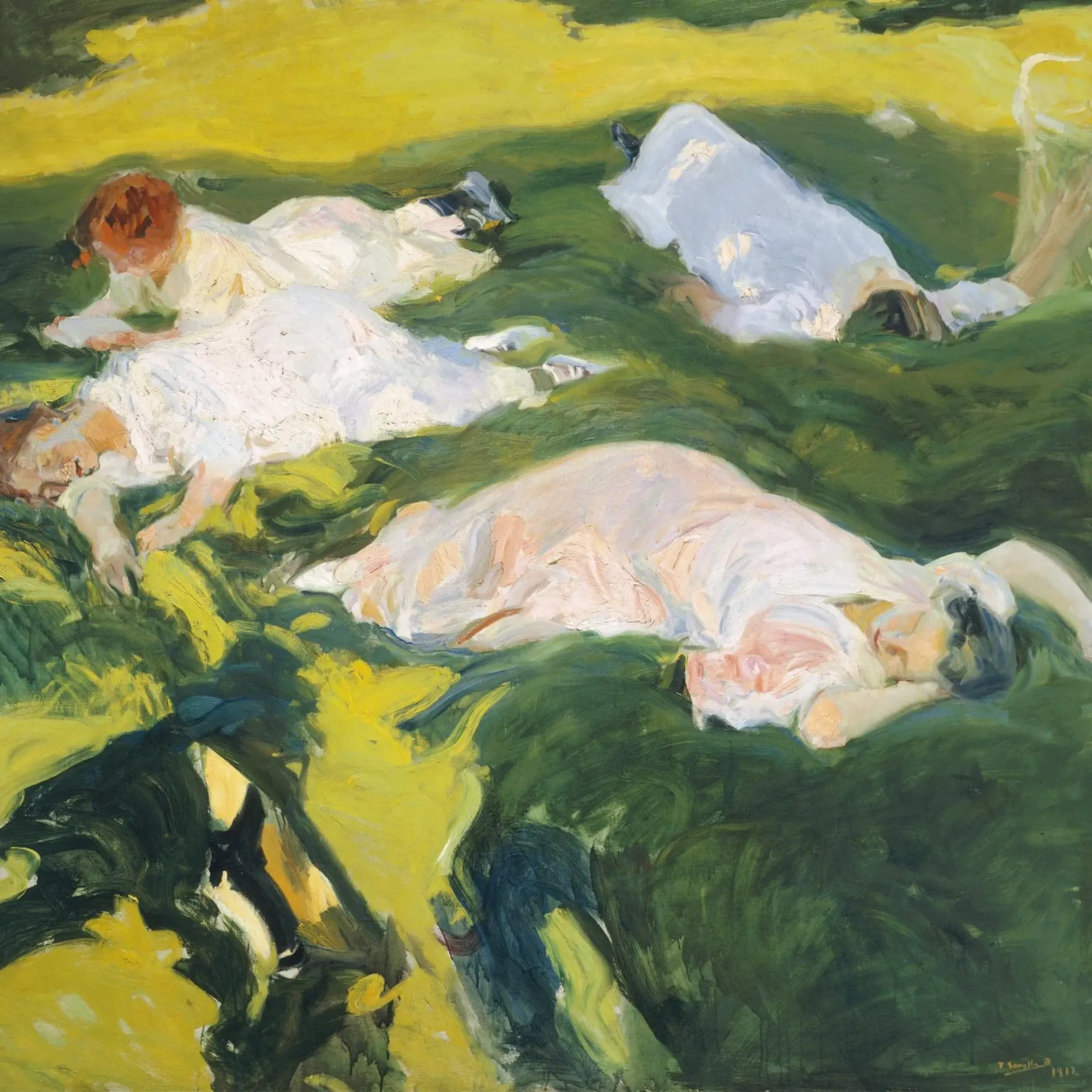 Joaquín Sorolla – La Siesta (The Nap) pellicola backlit da Wirla