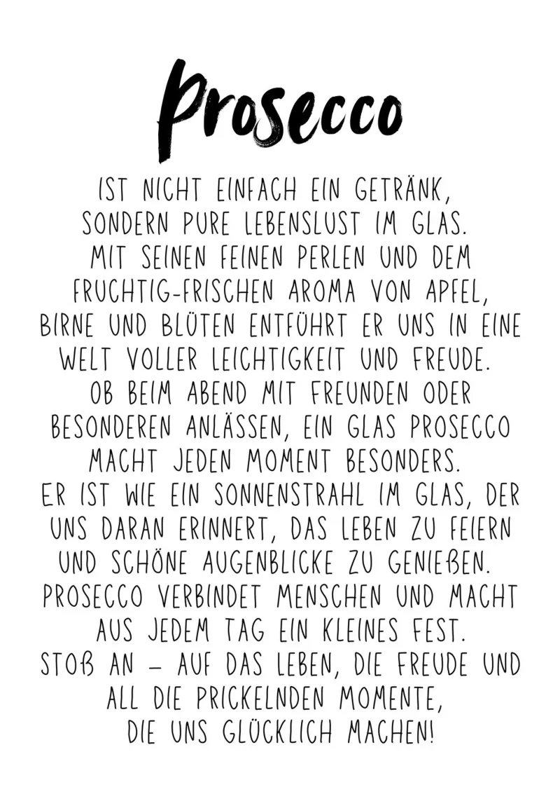Prosecco poster da DigiWunderwerk