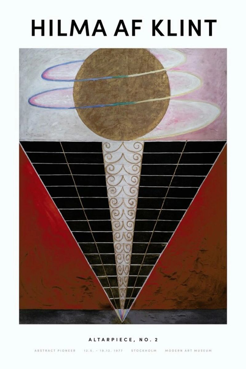 Hilma af Klint - Altarpiece, No. 2 II pellicola backlit da Vintage by JUNIQE