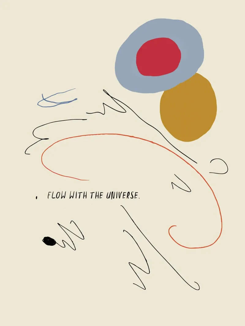 Kind Notes (Flow With The Universe) toile de treechild