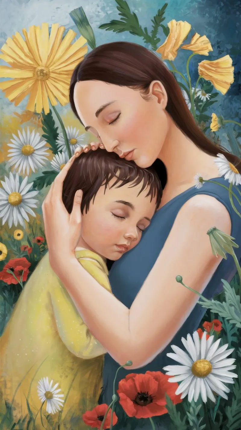 Blumige Umarmung Hahnemühle von Twilight Muse