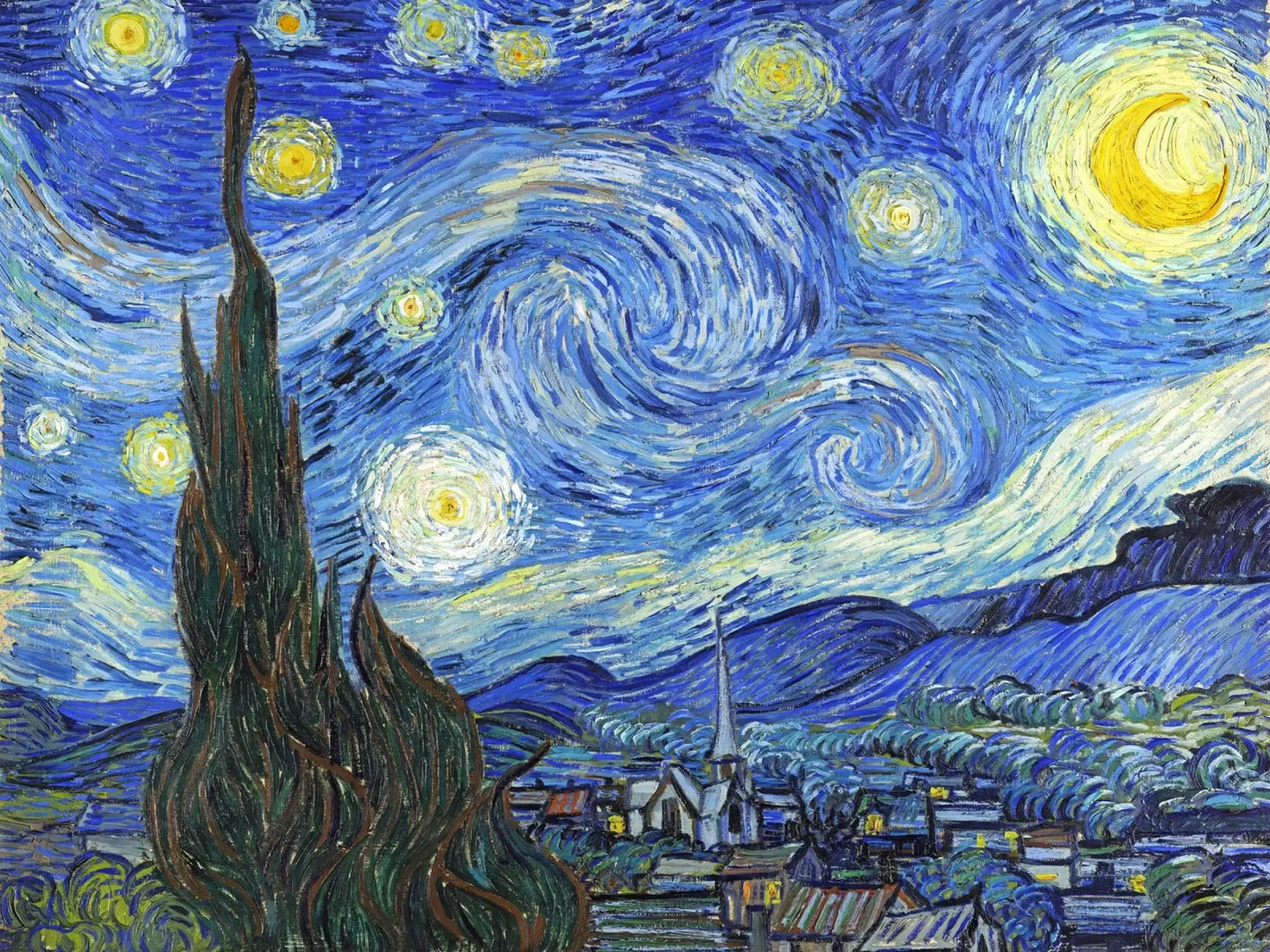 Van Gogh - The Starry Night plexiglass da apoloprints