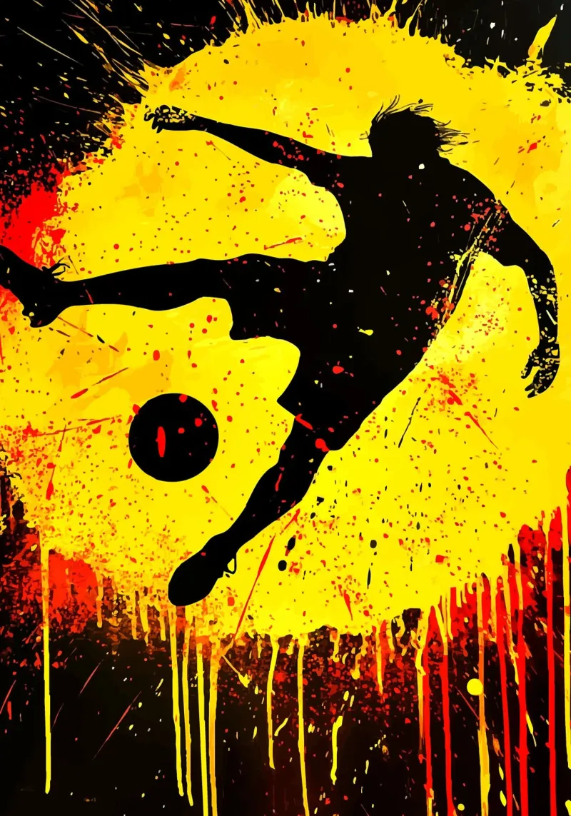 Silhouette al tiro di Sepak Takraw pellicola backlit da pixelbull - medieval art and more