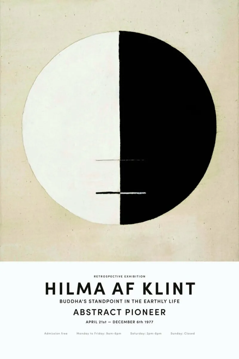 Hilma af Klint - Buddha's Standpoint in the Earthly Life II pellicola backlit da Vintage by JUNIQE