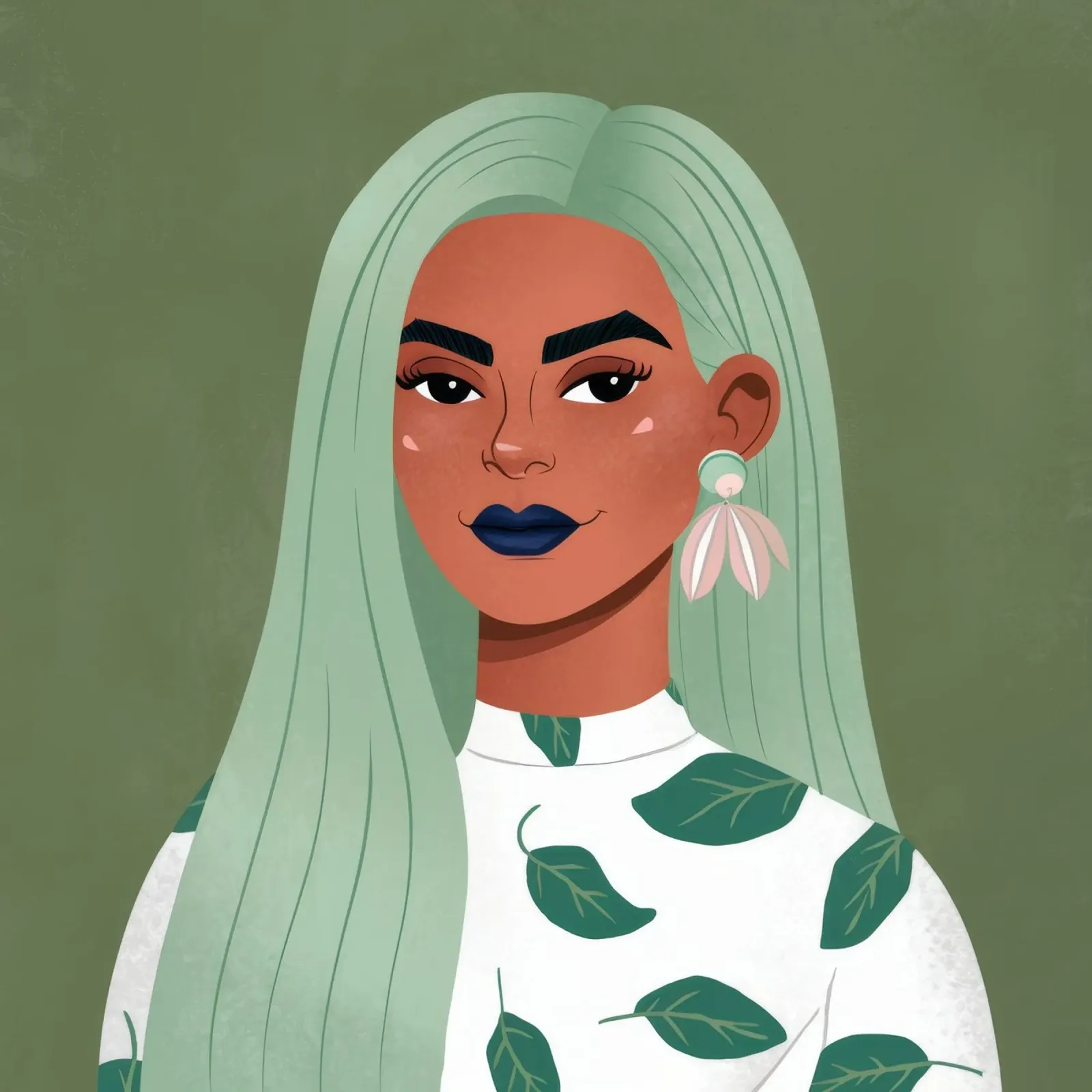 Grüne Eleganz Hahnemühle von Twilight Muse