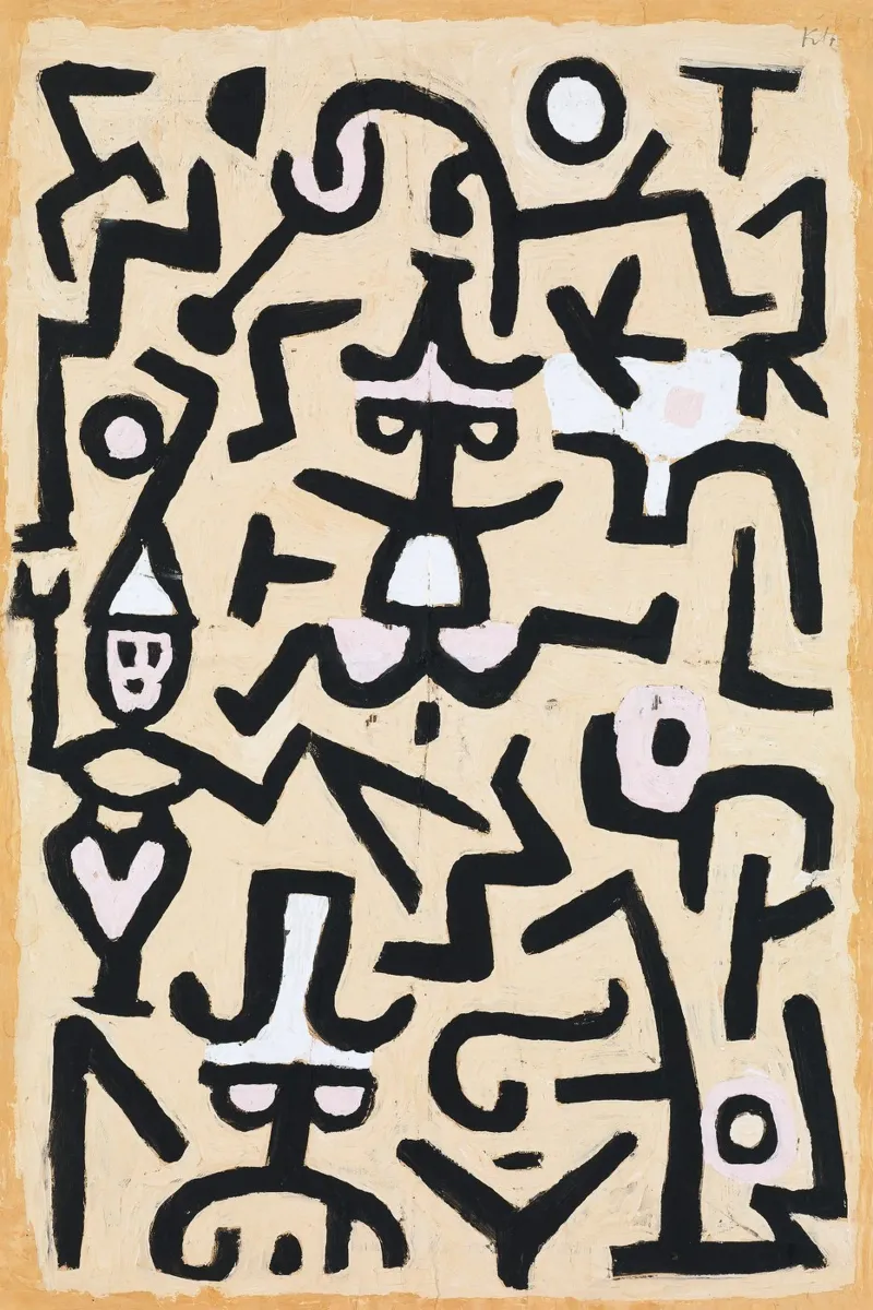 Paul Klee - Comedians Handbill alluminio dibond da apoloprints