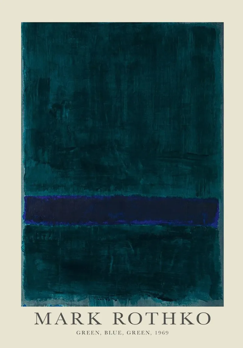 Mark Rothko Vert Bleu Vert hahnemühle de Spencershop