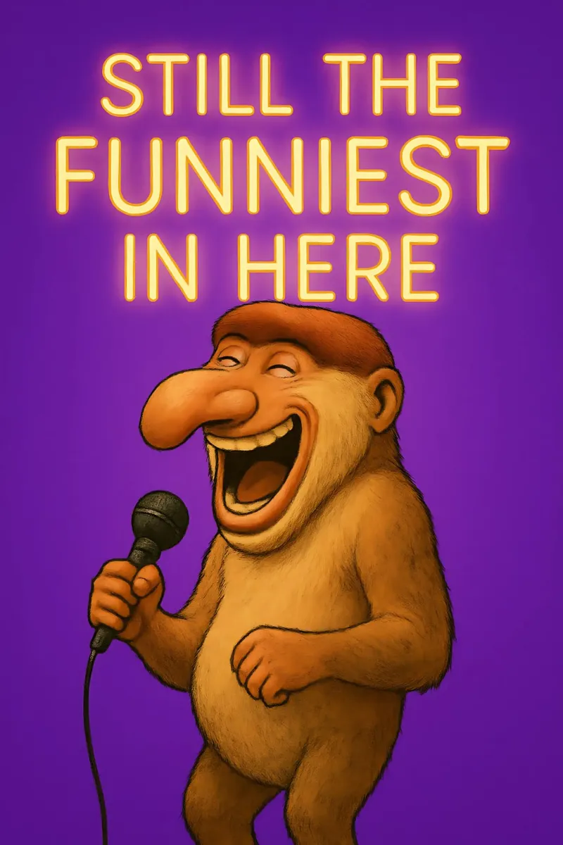 Funny Proboscis Monkey Meme plexiglass da Funny Humor Art