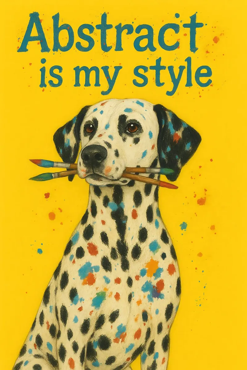 Meme divertente sul dalmata poster con telaio in plastica da Funny Humor Art