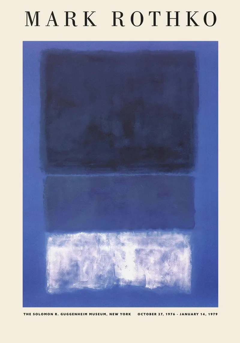 Retrospettiva Mark Rothko Blu pellicola backlit da Spencershop