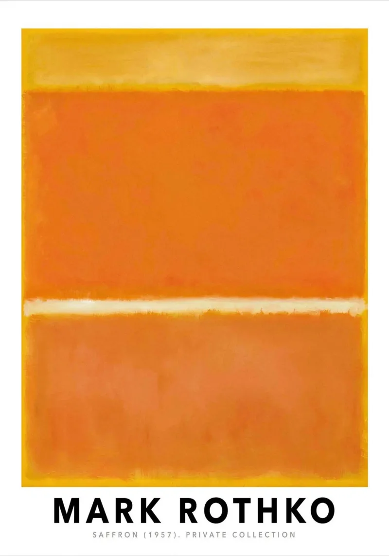 Mark Rothko Arancione Giallo Zafferano 1957 pellicola backlit da Spencershop
