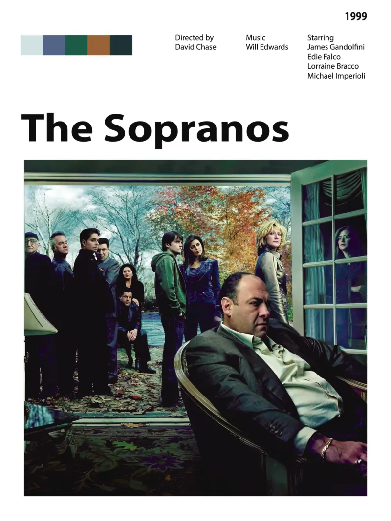 The Sopranos pellicola backlit da The Movie Wall