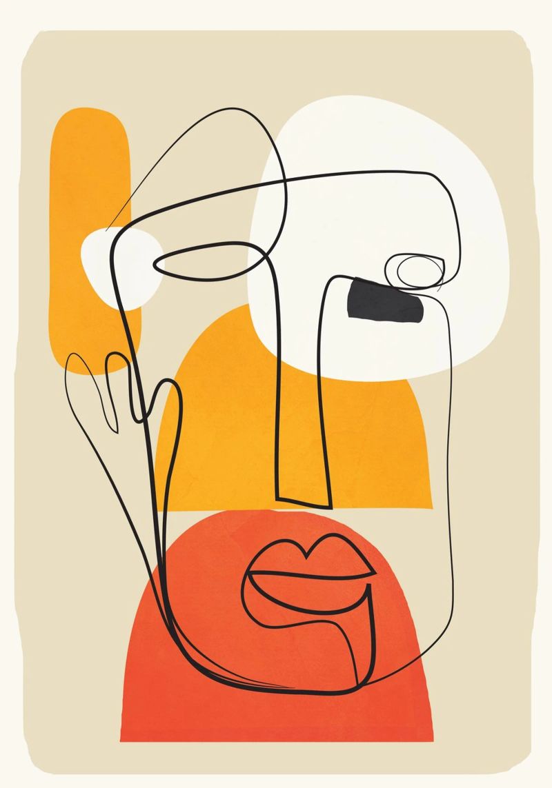 Abstract Faces pellicola backlit da cityart