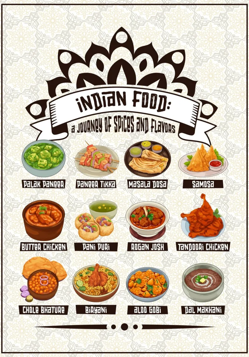 Cucina indiana ricca di sapori poster da pixelbull - medieval art and more