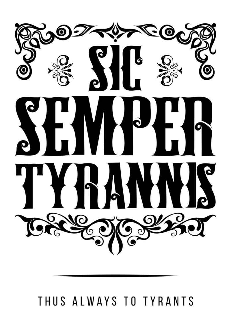 Sic Semper Tyrannis pellicola backlit da pixelbull - medieval art and more