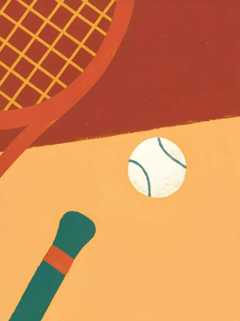 Playing Tennis poster by PERSONAL TOUCH