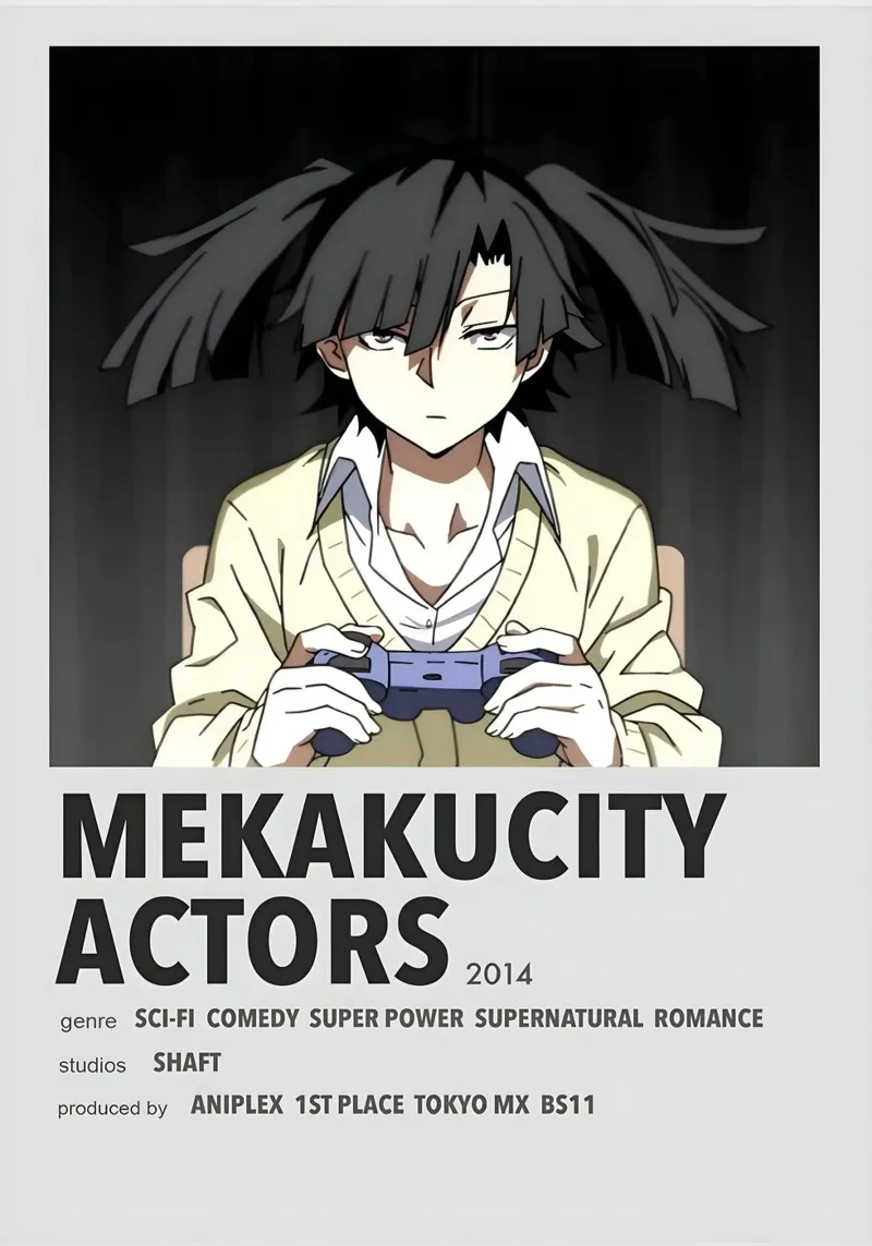 MEKAKUCITY ACTORS  2014 poster con telaio in legno da Totoya