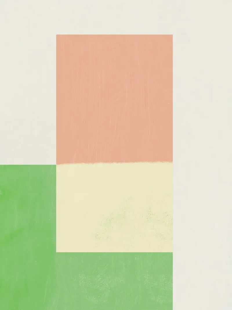 Pastel pink and green acrylic glass by Little Dean