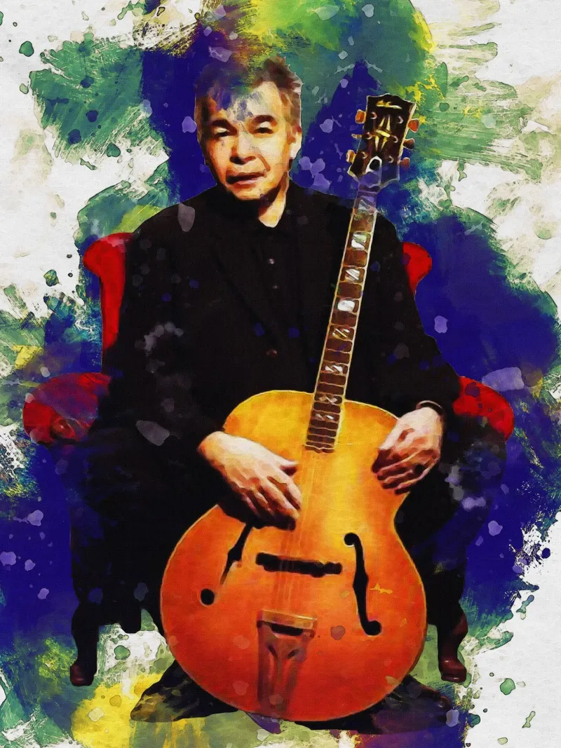 Macchia di ritratto John Prine pellicola backlit da Gunawan Rb